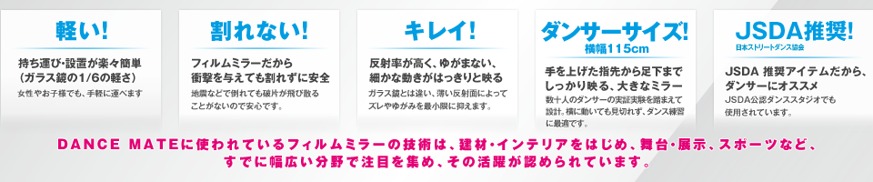 取り付け・使用方法 | ダンスメイトに隠された5つの秘密